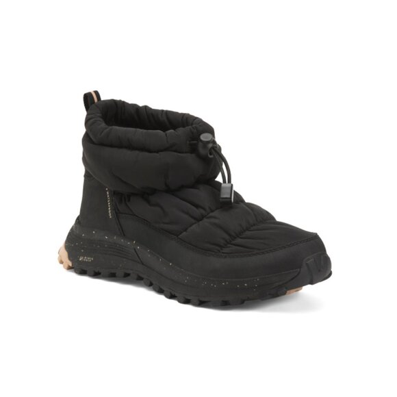 CLARKS Black Combo Atl Trek Ice Waterproof Puffer Boots